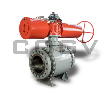 Fixed pneumatic ball valve