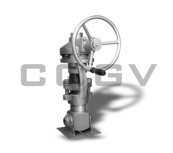 Forged steel high pressure shut-off valve